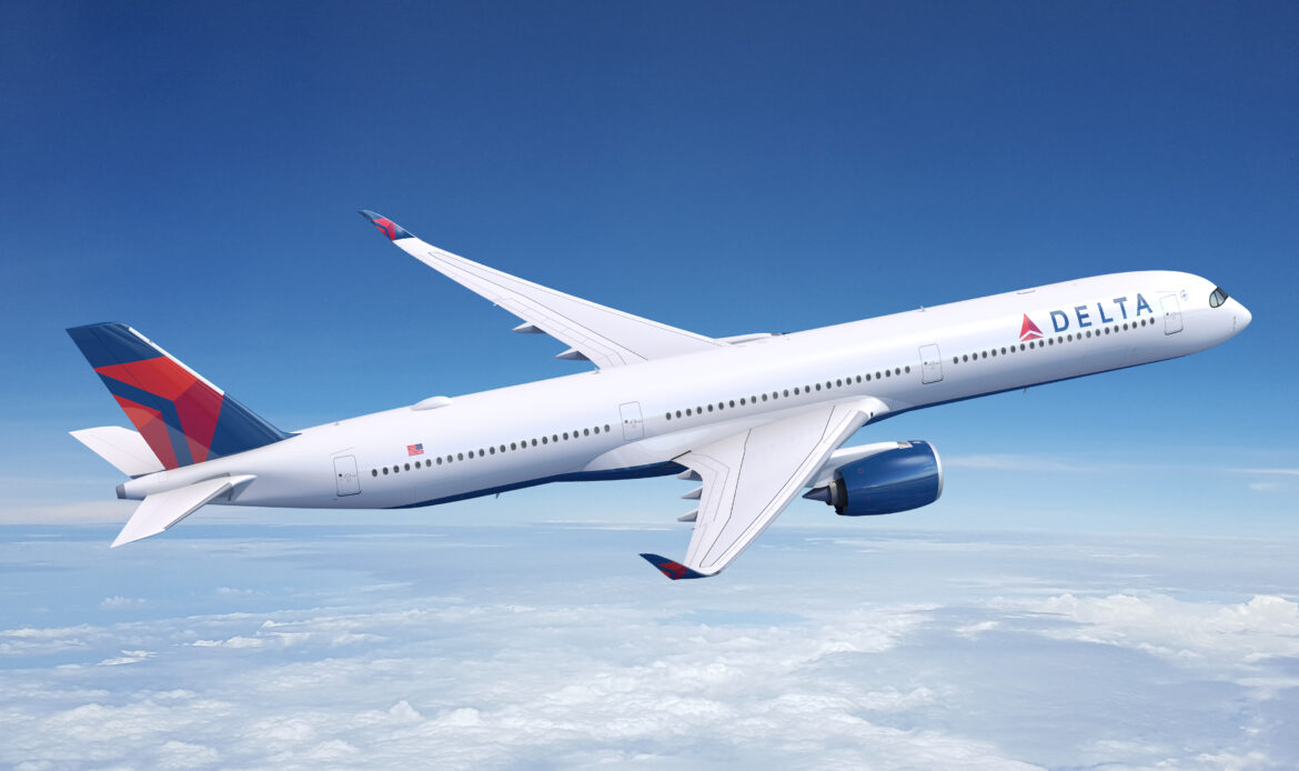 Delta Air Lines realiza pedido por 20 Airbus A350-1000
