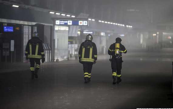 Incendio en Terminal 3 de Fiumicino