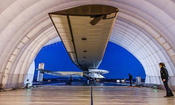 El Solar Impulse se encuentra en Nagoya siendo reparado