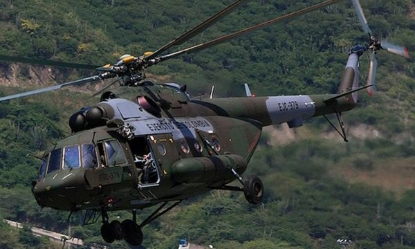 Mueren en Colombia 17 militares en un accidente de helicóptero