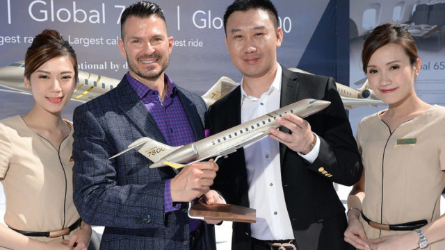 Bombardier entrega el primer Global 6500 a HK Bellawings Jet Limited