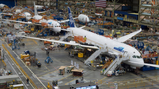 Boeing consolidará la producción del 787 en Carolina del Sur en 2021